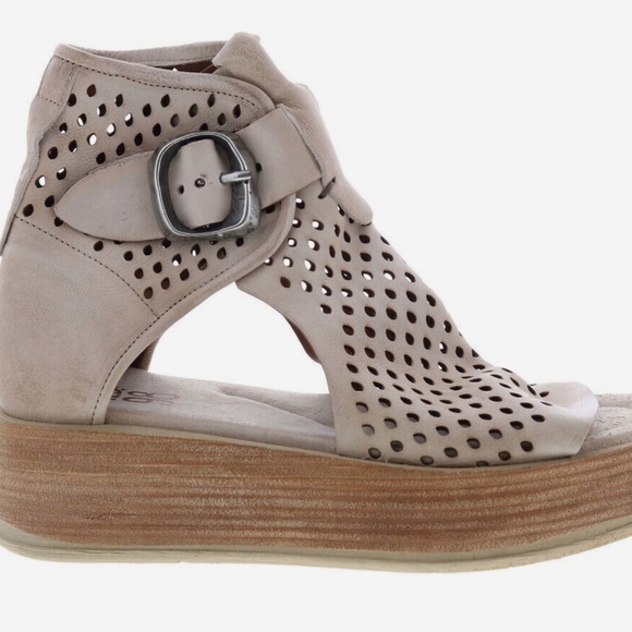 A.S.98 Prentice Platform Sandal - Bone - size 38 RUNS BIG! - Picture 2 of 7